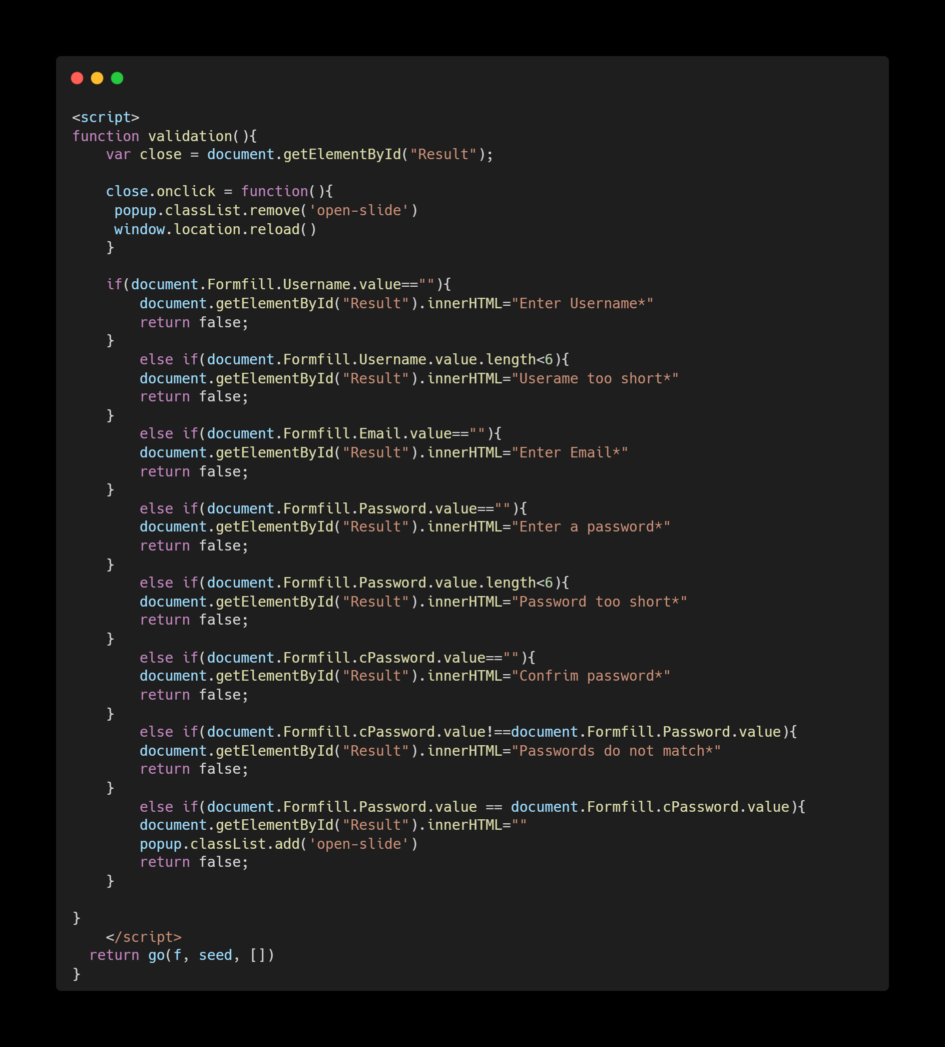 code